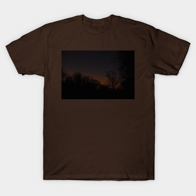 Glowing Tree Line T-Shirt by A Thousand Words Photography